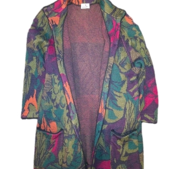 Bode Mohair Wool Blend Knit Jacket Tapestry Button Front GR 40 US M - Picture 3 of 11